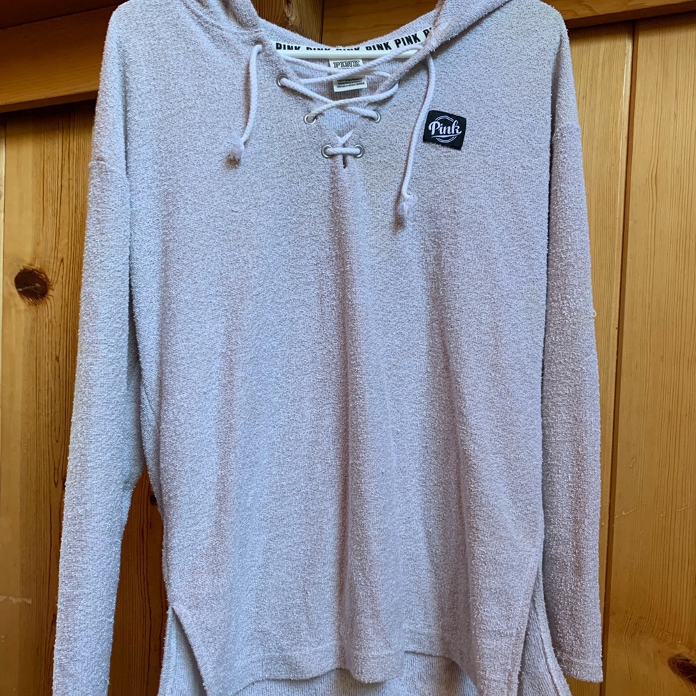 VS PINK grey sweater/beach cover up